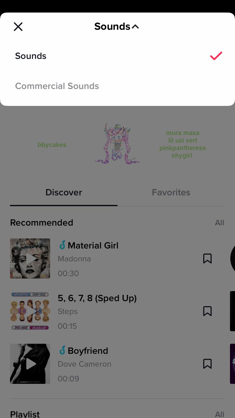Add sounds and toggle between sounds and licensed commercial sounds for sponsored TikTok videos