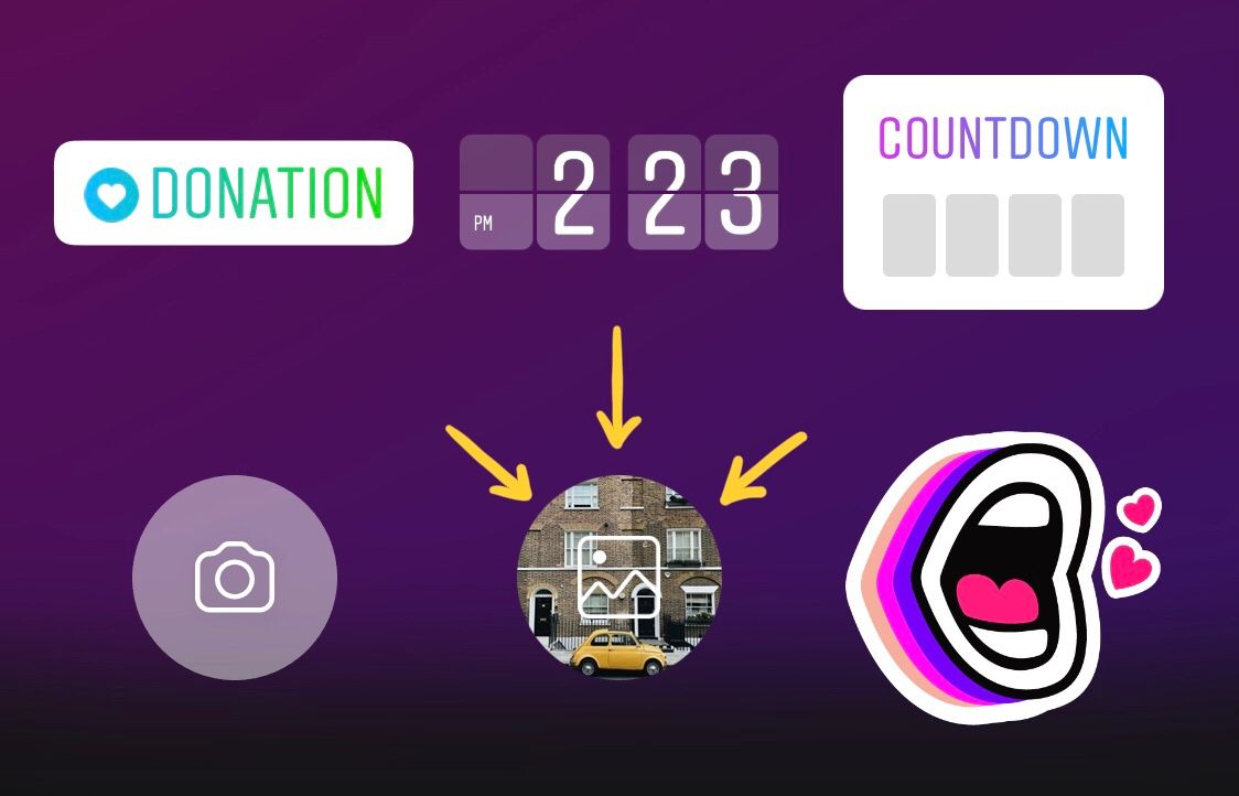 Instagram Camera Roll Sticker